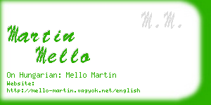 martin mello business card